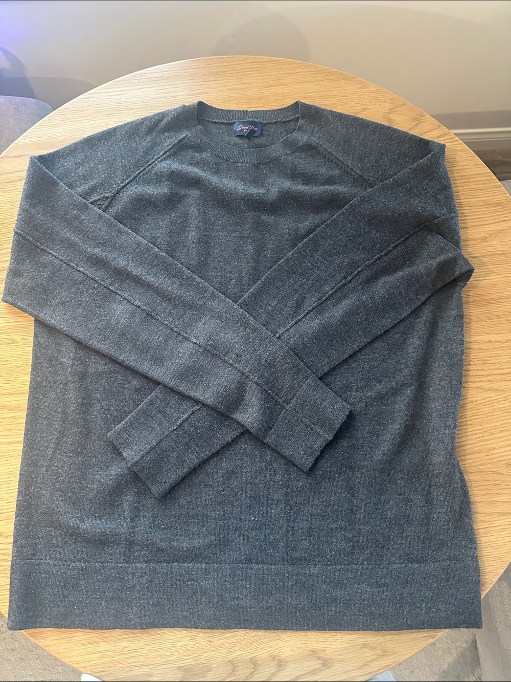 Good Man Brand Charcoal Gray Crewneck Sweater